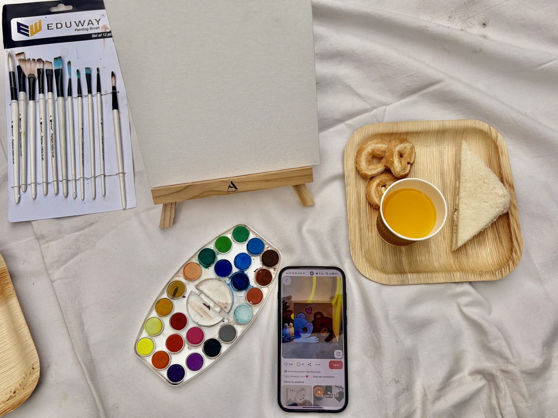 read & paint sessions